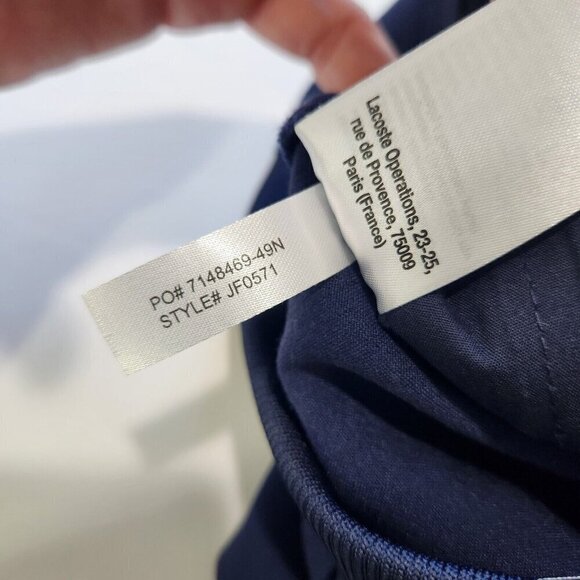 Lacoste Skirt Womens 2 Navy Blue Pleated‎ A-Line Prep School Mini French Style - Picture 10 of 10